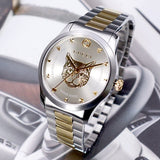 Buy Shop Gucci G Timeless Silver Dial Two Tone Steel Strap Watch For Women - YA1264074 USA Online