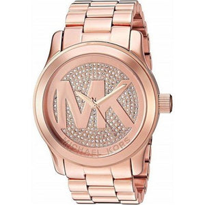 Buy Shop Michael Kors Bradshaw Rose Gold Dial Rose Gold Steel Strap Watch for Women - MK6437 USA Online