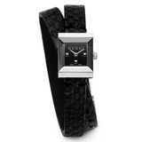 Buy Shop Gucci G-Frame Black Dial Black Leather Strap Watch For Women - YA128526 USA Online