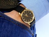 Buy Shop Tissot T Classic Dream Black Dial Black Leather Strap Watch for Men - T033.410.36.051.01 USA Online