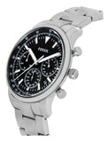 Buy Shop Fossil Goodwin Chronograph Black Dial Silver Steel Strap Watch for Men - FS5412 USA Online