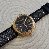 Buy Shop Guess Swirl Quartz Black Dial Black Silicone Strap Watch for Women - W1096L3 USA Online