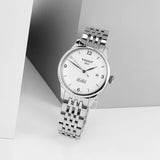 Buy Shop Tissot Le Locle Automatic Cosc White Dial Silver Steel Strap Watch For Men - T006.408.11.037.00 USA Online