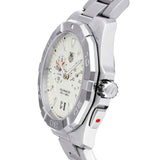 Buy Shop Tag Heuer Aquaracer Chronograph White Dial Silver Steel Strap Watch for Men - WAY111Y.BA0928 USA Online