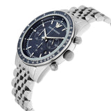 Emporio Armani Sportivo Chronograph Blue Stainless Steel Watch For Men - AR6072