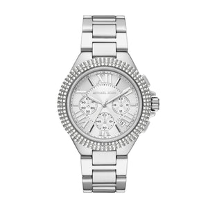 Buy Shop Michael Kors Camille Crystals Quartz Silver Dial Silver Steel Strap Watch for Women - MK6993 USA Online