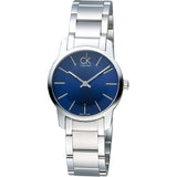 Calvin Klein City Blue Dial Silver Steel Strap Watch for Women - K2G2314N