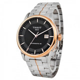 Buy Shop Tissot Luxury Powermatic 80 Black Dial Silver Steel Strap Watch For Men - T086.407.22.051.00 USA Online