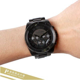 Buy Shop Michael Kors Brecken Chronograph Black Dial Black Steel Strap Watch For Men - MK8482 USA Online