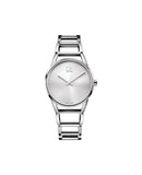 Buy Shop Calvin Klein Stately Silver Dial Silver Steel Strap Watch for Women - K3G2312W USA Online