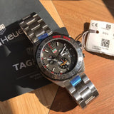 Tag Heuer Formula 1 Chronograph Indy 500 Special Edition Grey Dial Silver Steel Strap Watch for Men - CAZ1016.EB0058