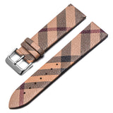 Buy Shop Burberry The City Silver Dial Brown Leather Strap Watch for Women - BU9025 USA Online