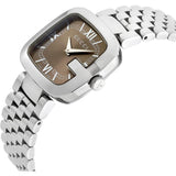 Buy Shop Gucci G-Gucci Brown Dial Silver Steel Strap Watch For Women - YA125413 USA Online