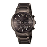 Buy Shop Emporio Armani Classic Chronograph Grey Dial Grey Steel Strap Watch For Men - AR2454 USA Online