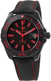 Buy Shop Tag Heuer Aquaracer Caliber 5 Black Dial Black Nylon Strap Watch for Men - WAY208A.FC6381 USA Online