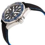 Buy Shop Tag Heuer Aquaracer Calibre 5 Automatic Black Dial Black Nylon Strap Watch for Men - WAY201C.FC6395 USA Online