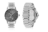 Buy Shop Hugo Boss Oxygen Grey Dial Silver Steel Strap Watch for Men - 1513596 USA Online