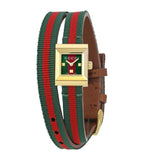 Buy Shop Gucci G-Frame Multicolored Dial Two Tone Nylon Strap Watch For Women - YA128527 USA Online