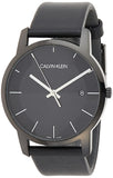 Buy Shop Calvin Klein City Quartz Black Dial Black Leather Strap Watch for Men - K2G2G4C1 USA Online