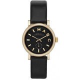 Buy Shop Marc Jacobs Baker Black Dial Black Leather Strap Watch for Women - MBM1273 USA Online