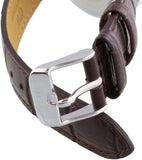 Buy Shop Daniel Wellington Classic Petite York Black Dial Brown Leather Strap Watch For Women - DW00100182 USA Online