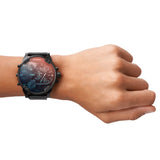 Buy Shop Diesel Mr Daddy 2.0 Chronograph Black Dial Black Steel Strap Watch For Men - DZ7395 USA Online
