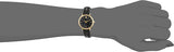 Movado Ultra Slim Black Dial Black Leather Strap Watch For Women -  0607095