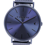 Coach Charles Blue Dial Blue Mesh Bracelet Watch for Men - 14602146