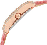 Buy Shop Michael Kors Emery Quartz Diamonds Red Dial Pink Leather Strap Watch For Women - MK2966 USA Online
