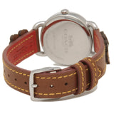 Buy Shop Coach Delancey White Dial Floral Brown Leather Strap Watch for Women - 14502761 USA Online