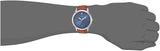 Buy Shop Fossil The Minimalist 3H Blue Dial Brown Leather Strap Watch for Men - FS5499 USA Online