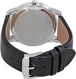 Buy Shop Movado Museum Blue Dial Black Leather Strap Watch For Men - 607013 USA Online