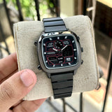 Buy Shop Fossil Retro Analog-Digital Black Dial Black Steel Strap Watch for Men - FS5891 USA Online