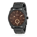 Buy Shop Fossil Machine Chronograph Black Dial Black Steel Strap Watch for Men - FS4682 USA Online