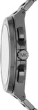 Michael Kors Lennox Chronograph Quartz Grey Dial Grey Steel Strap Watch For Men - MK9102