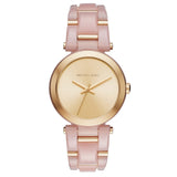 Buy Shop Michael Kors Delray Rose Gold Dial Pink Steel Strap Watch for Women - MK4316 USA Online