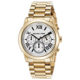 Buy Shop Michael Kors Cooper Chronograph White Dial Gold Steel Strap Watch For Women - MK5916 USA Online
