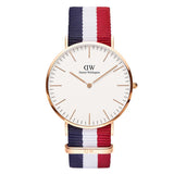 Buy Shop Daniel Wellington Classic Cambridge White Dial Two Tone NATO Strap Watch For Men - DW00100003 USA Online