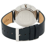 Coach Charles Grey Dial Navy Blue Leather Strap Watch for Men - 14602150