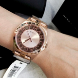 Buy Shop Marc Jacobs Henry Rose Gold Dial Rose Gold Steel Strap Watch for Women - MBM3207 USA Online