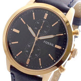 Buy Shop Fossil Townsman Chronograph Blue Dial Blue Leather Strap Watch for Men - FS5436 USA Online