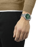 Tissot Chrono XL Classic Green Dial Silver Steel Strap Watch for Men - T116.617.11.092.00