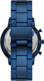 Buy Shop Fossil Neutra Chronograph Blue Dial Blue Steel Strap Watch for Men - FS5826 USA Online
