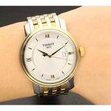 Buy Shop Tissot T Classic Bridgeport Silver Dial Two Tone Mesh Bracelet Watch For Men - T097.410.22.038.00 USA Online