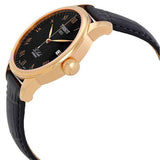 Buy Shop Tissot T Classic Le Locle Automatic Black Dial Black Leather Strap Watch For Men - T41.5.423.53 USA Online
