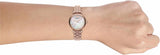 Buy Shop Emporio Armani Gianni T Bar Quartz Mother of Pearl Dial Rose Gold Steel Strap Watch For Women - AR11385 USA Online