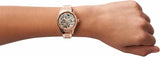 Buy Shop Fossil Rye Automatic Skeleton Rose Gold Dial Rose Gold Steel Strap Watch for Women - BQ3754 USA Online