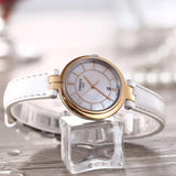 Buy Shop Tissot T Lady Flamingo Mother of Pearl White Dial White Leather Strap Watch For Women - T094.210.26.111.01 USA Online