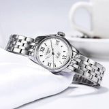 Buy Shop Tissot Le Locle Small Automatic Silver Dial Silver Steel Strap Watch For Women - T41.1.183.33 USA Online