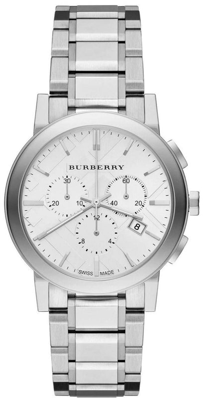 Buy Shop Burberry The City White Dial Silver Steel Strap Watch for Men - BU9750 USA Online